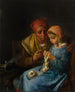 La Leçon de tricot - Jean-François Millet — artwork view