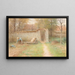The old house in Barbizon - Jean-François Millet — framed artwork on a wall