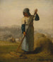 Woman with Rake - Jean-François Millet — artwork view