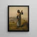 Woman with Rake - Jean-François Millet — framed artwork on a wall