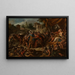 The Battle of the Soldiers Born from the Serpent's Teeth - Jean-François de Troy — framed artwork on a wall