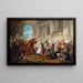 The Coronation of Esther - Jean-François de Troy — framed artwork on a wall