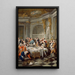 The Oyster Lunch - Jean-François de Troy — framed artwork on a wall