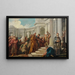 The disdain of Mordecai - Jean-François de Troy — framed artwork on a wall