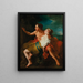 Paris and Œnone - Jean-François de Troy — framed artwork on a wall