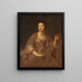 Portrait of a Woman - Jean-François de Troy — framed artwork on a wall