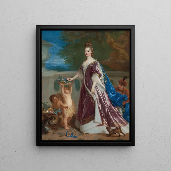 JeanFranois de Troy - Portrait Of ElisabethCharlotte De Bavire The Princess Palatine.webp