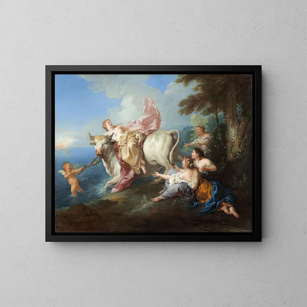 L'Enlèvement d'Europe - Jean-François de Troy — framed artwork on a wall