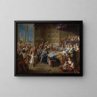 JeanFranois de Troy - The Feast Of Dido And Aeneas An Allegorical Portrait Of The Family Of The Duc And Duchesse Du Maine.webp