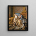 La Jarretière - Jean-François de Troy — framed artwork on a wall