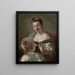 The Guitarist - Jean-François de Troy — framed artwork on a wall