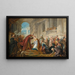 The Coronation of Esther - Jean-François de Troy — framed artwork on a wall
