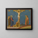 The Death of Jesus Christ on Calvary - Jean-Hippolyte Flandrin — framed artwork on a wall