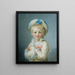 Un niño en Pierrot - Jean-Honoré Fragonard — cuadro enmarcado en la pared