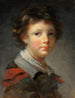 a boy in a red-lined coat - Jean-Honoré Fragonard — artwork view