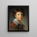 a boy in a red-lined coat - Jean-Honoré Fragonard — framed artwork on a wall