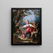 Blind Man's Buff - Jean-Honoré Fragonard — framed artwork on a wall