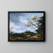 Landscape Painting with Passing Shower - Jean-Honoré Fragonard — framed artwork on a wall