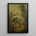 El juego de la cuerda - Jean-Honoré Fragonard — cuadro enmarcado en la pared