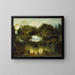 El pequeño parque - Jean-Honoré Fragonard — cuadro enmarcado en la pared