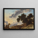 Mountain Landscape Painting at Sunset - Jean-Honoré Fragonard — framed artwork on a wall