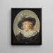 Retrato de un joven con sombrero de plumas - Jean - Honoré Fragonard — cuadro enmarcado en la pared