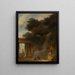 La Cascade - Jean-Honoré Fragonard — framed artwork on a wall