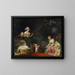 Los Primeros Pasos - Jean-Honoré Fragonard — cuadro enmarcado en la pared