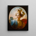 La Déesse Minerve - Jean-Honoré Fragonard — framed artwork on a wall
