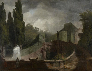 JeanHonor Fragonard - The Grand Staircase of the Villa dEste at Tivoli.webp
