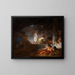 Les Blanchisseuses - Jean-Honoré Fragonard — framed artwork on a wall