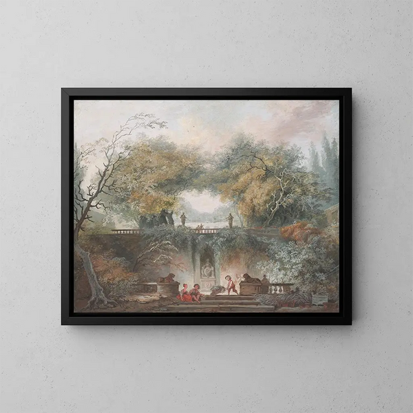 Le Petit Parc - Jean-Honoré Fragonard — framed artwork on a wall