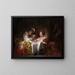 The Stolen Kiss - Jean-Honoré Fragonard — framed artwork on a wall