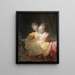 Les Deux Sœurs - Jean-Honoré Fragonard — framed artwork on a wall
