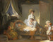 La Visite à la Crèche - Jean-Honoré Fragonard — artwork view