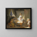 La Visite à la Crèche - Jean-Honoré Fragonard — framed artwork on a wall