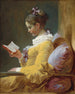 Joven chica leyendo - Jean-Honoré Fragonard — vista de la obra