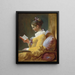 Joven chica leyendo - Jean-Honoré Fragonard — cuadro enmarcado en la pared