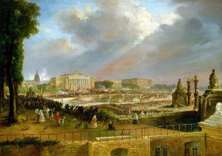 JeanJacques Champin - Proclamation de la Rpublique sur le portique de la Chambre des dputs le 4 mai 1848.webp