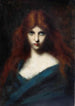 Retrato de una joven con cabello rojo - Jean-Jacques Henner — vista de la obra
