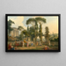 El Triunfo de Flora - Jean-Jacques Le Barbier — cuadro enmarcado en la pared