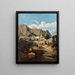 View of the Capri Monastery - Jean-Joseph-François Bellel — framed artwork on a wall