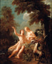 Adam y Eva en el Paraíso - Jean-Joseph Dumons — vista de la obra
