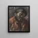 Head of Fisherman - Jean-Julien Lemordant — framed artwork on a wall