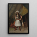 a Bachi-Bouzouk and his dog - Jean-Léon Gérôme — framed artwork on a wall