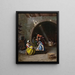 Almehs jugando a las damas - Jean-Léon Gérôme — cuadro enmarcado en la pared