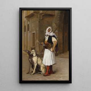 JeanLon Grme - Arnaut and two Whippets.webp