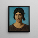 Head of an Italian Woman - Jean-Léon Gérôme — framed artwork on a wall
