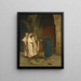 Un viejo judío con tres árabes - Jean-Léon Gérôme — cuadro enmarcado en la pared