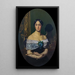 Retrato de Mujer - Jean-Léon Gérôme — cuadro enmarcado en la pared